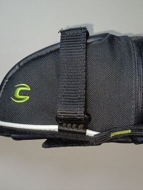 Cannondale Speedster TPU Durable Black Cycling Saddle Bag with Lime Green Logo